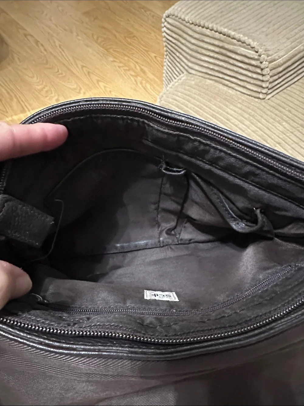 The Sak Dark Brown Pebbled Leather Bag